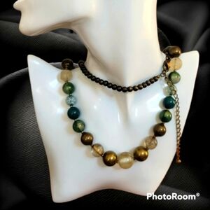 PREMIER DESIGNS Retro 1970s Long Acrylic Beaded Necklace
